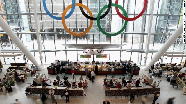 Almost a quarter of a million people will be arriving at London's Heathrow airport as athletes and fans arrive for the Games.