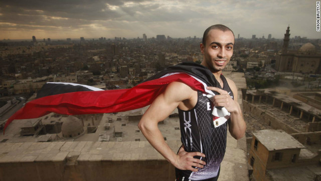 Amr Seoud is the Arab world's fastest man, yet he is an unknown in Egypt. He was out on the streets in Tahrir Square when the revolution began.