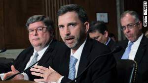 Acting GSA Administrator Dan Tangherlini testifies during a Senate committee hearing in April. 