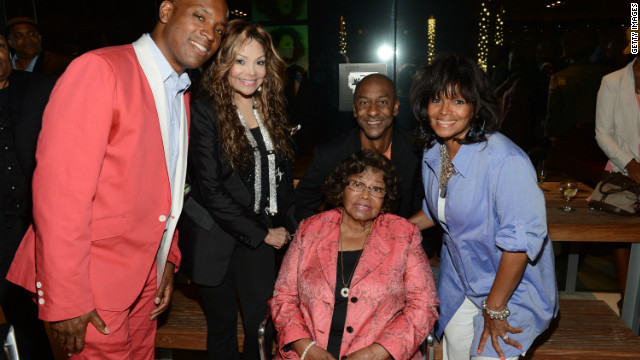 From left, Kelly Griffin, LaToya Jackson, Stephen Hill, Katherine Jackson and Rebbie Jackson attend the 2012 BET Music Matters Showcase on July 2.