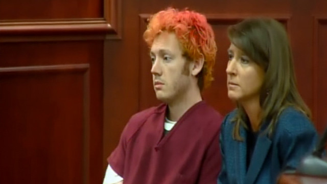 Colorado shooting suspect James Holmes appears in court Monday, July 23.