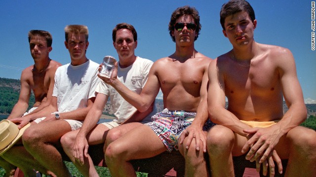 From left to right: John Wardlaw, Mark Rumer, Dallas Burney, John Molony and John Dickson in 1987. 