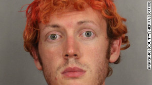 Booking photograph of James Eagan Holmes, accused of killing 12 in Aurora, Colorado Theater Shooting.