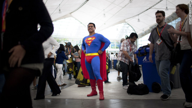 Superman won't get lost in the crushing Comic-Con crowds.