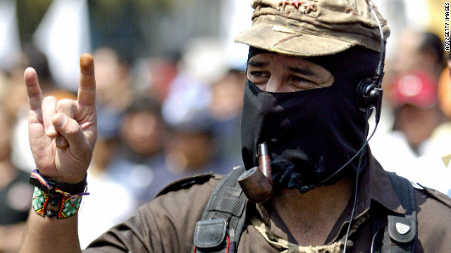 El subcomandante Marcos líder del Ejército Zapatista de Liberación Nacional está enfermo de cáncer