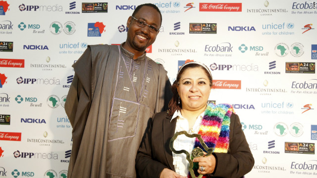 The Francophone General News Award is awarded to Egyptian journalist Manar Attiya. 