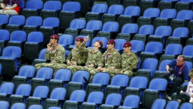 Gran Bretaña combate con soldados la falta de público en los Juegos Olímpicos