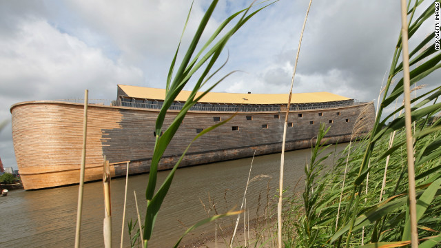 Johan Huibers, a wealthy Dutch Christian, has built a full-scale replica of Noah's ark according to the measurements given in the Bible.