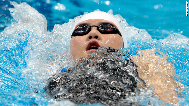 Aged just 16, Ye Shiwen of China stunned spectators with her record-breaking speeds, winning two gold medals. 