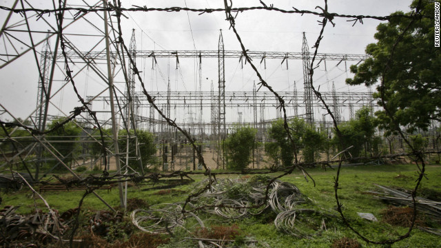 An electric power station on the outskirts of Jammu on Tuesday.