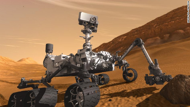 NASA's Mars Curiosity Rover, shown in this artist's rendering, touched down on the planet on August 6. 