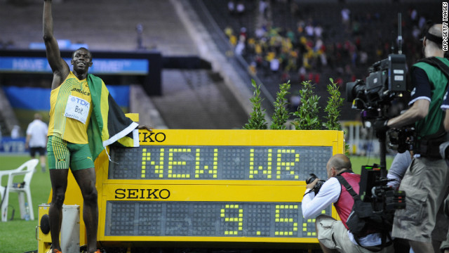 Bolt broke his own world record a year later, posting a time of 9.58 seconds at the 2009 World Championships.