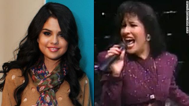 Selena Gomez, who has said she was named after the late Selena Quintanilla Perez, sings alongside the Latin songstress on the <a href='http://marquee.blogs.cnn.com/2012/04/27/selena-gomez-duets-with-selena-on-tribute-album/' >tribute album</a> "Enamorada De Ti."