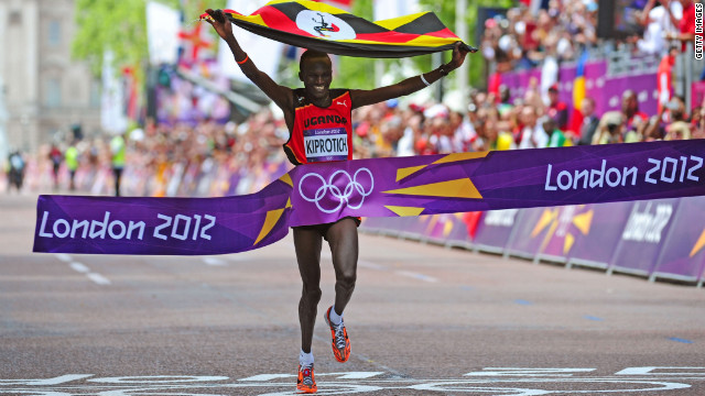 Uganda won its second Olympic gold medal when Stephen Kiprotich won the men's marathon on the final day -- coming 40 years after the first earned by John Akii-Bua in the 400-meter hurdles. 