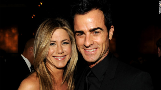 Jennifer Aniston tears up talking engagement