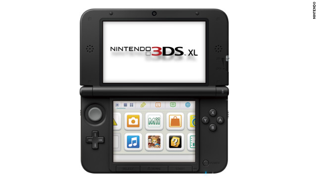 The screen on the Nintendo 3DS XL is 90% bigger than the one on the company's current hand-held device.