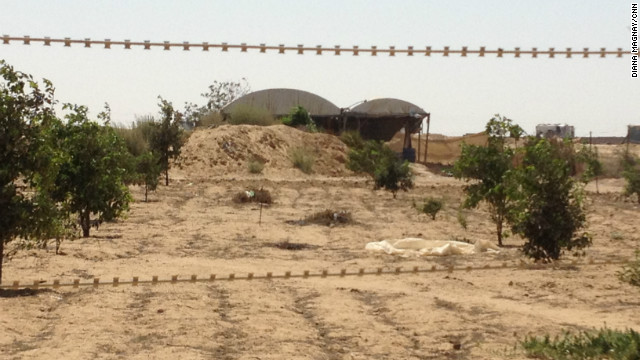 Behind barbed wire are the entrances to the Gaza-Egypt smuggling tunnels - a key trade route for Hamas-controled Gaza.