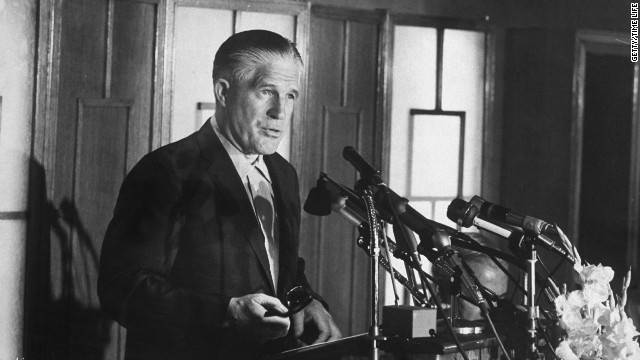 George Romney (Mitt's father) opposed the Vietnam War during his presidential run, although he had previously supported it. In explaining his change of heart, he said that in 1965, he visited Southeast Asia and met with U.S. generals who "brainwashed" him into supporting the war. His candidacy could not recover.<br/><br/>