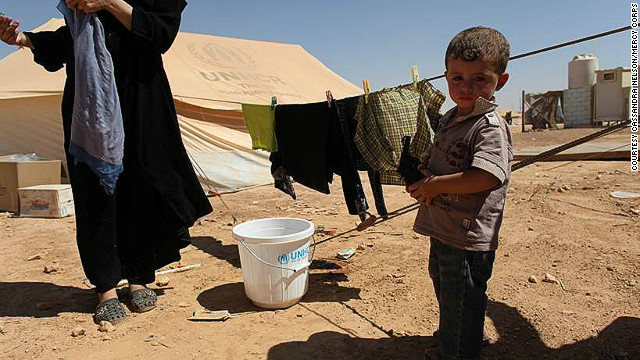 Nearly half of the camps' residents are children, and there are few activities for children to do in the camp. Sandstorms often force children to stay inside their tents for long periods of time.