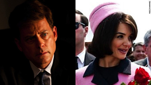 Greg Kinnear was nominated for an Emmy for his role as John F. Kennedy in "The Kennedys." Katie Holmes plays Jackie Kennedy. The 2011 miniseries was met with mixed reviews. The Washington Post's Hank Stuever wrote that it "sketches its characters with the precision of a fat Sharpie marker."