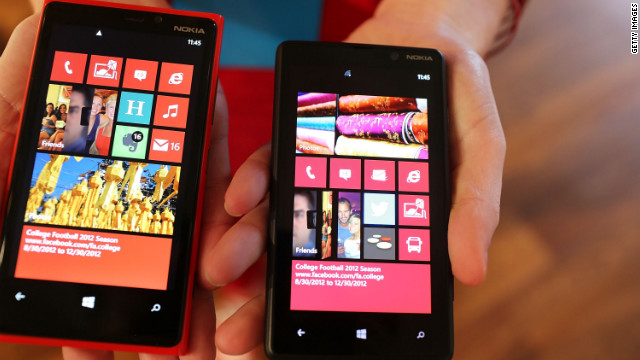Once-dominant Nokia has been slipping. Its Lumia 920 and 820 phones, however, feature new camera tech and run the Windows Phone 8 operating system. Comeback?