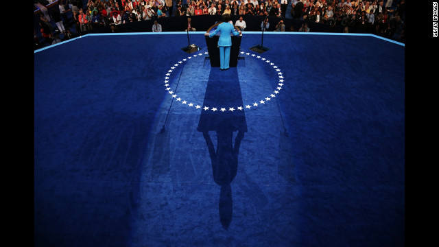 House Minority Leader Nancy Pelosi speaks on Wednesday, September 5. President Barack Obama will speak and accept the party's nomination inside the arena on Thursday, the final day of the convention.