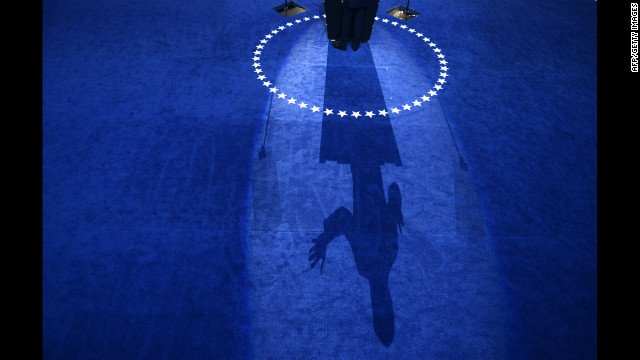 Clinton gives the final speech of the night on the second day of the DNC on Wednesday, September 5.