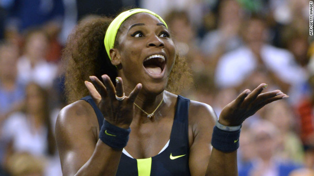 Serena Williams of the United States celebrates defeating Victoria Azarenka of Belarus 6-2, 2-6, 7-5 in the 2012 U.S. Open women's singles final on Sunday, September 9, in New York. <a href='http://www.cnn.com/2012/08/28/worldsport/gallery/us-open-tennis/index.html'>See more U.S. Open action here</a>.