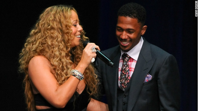 Mariah Carey and Nick Cannon attend the 12th Annual BMI Urban Awards at Saban Theatre on September 7, 2012. 