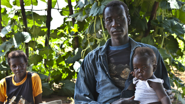 Patrick, a former child soldier, received treatment at a PCAF clinic and was able to care for his family.