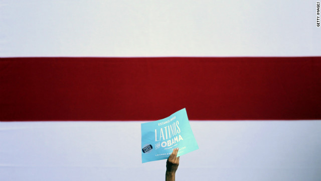 An Obama supporter attends a rally in Las Vegas on Wednesday, September 12. Obama focused on economic policies during his two days of campaigning in Nevada and Colorado.