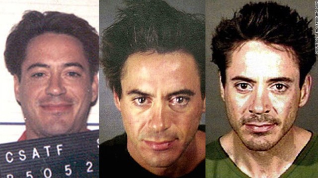 Robert Downey Jr.'s drug problems are almost as famous as his talent. He served time in the late 1990s on a drug conviction, was arrested in November 2000 for drug possession, and was busted again in April 2001 in Culver City, California. 