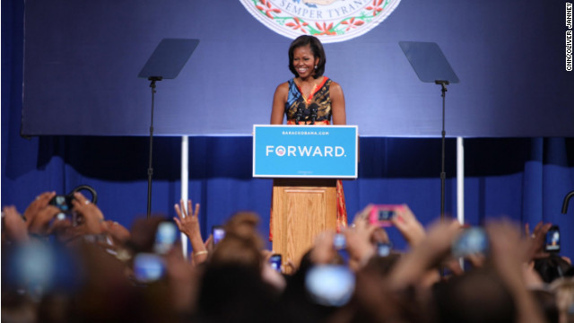 Convention echo – Michelle Obama stumps in Virginia