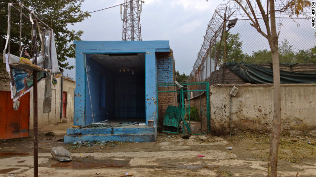 The site of the bomb explosion in an image taken by James Herzog, an American music teacher at the Afghanistan National Institute of Music. He used to hang out with Khorshid and her gang of skateboarding friends on the weekend. "She was strong and witty and full of edgy comebacks," he said.