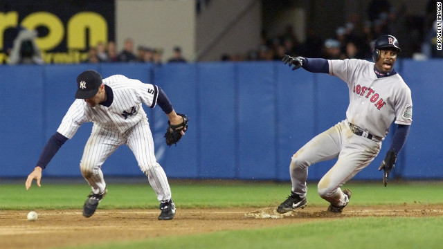 New York Yankees second baseman Chuck Knoblauch put a phantom tag on Jose Offerman of the Boston Red Sox during the American League Championship Series in 1999. Offerman was called out, and the Yankees went on to win.