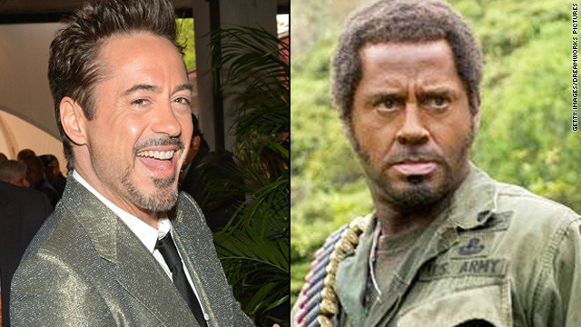 Even if you don't remember 2008's "Tropic Thunder," you likely recall that Robert Downey Jr. was in blackface for his role. The controversial makeup choice <a href='http://www.ew.com/ew/article/0,,20182058,00.html' >was reflective of</a> the lengths that Downey's method actor character, Kirk Lazarus, would go to portray a Vietnam War sergeant who was initially written as African-American.