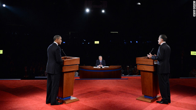 The first of three presidential debates focused on domestic issues: the economy, health care and the role of government.