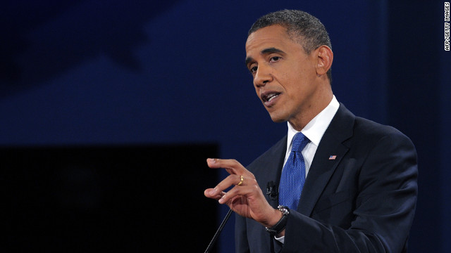 Obama argues his view. Both candidates said the other's proposals won't work.
