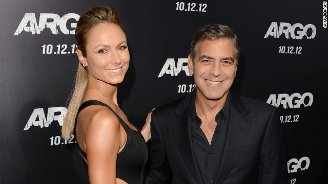 Stacy Keibler: Clooney dated reality TV and WWE star Stacy Keibler from 2011 to 2013. He was hesitant to discuss his romance with Keibler, as he told the Hollywood Reporter in 2012, "there is so little in my life that is private." News spread in July that the two had broken up for an undisclosed reason. Keibler went on to marry entrepreneur Jared Pobre in Mexico in March. 