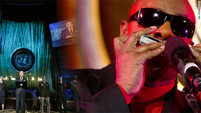 A trip to see Stevie Wonder play at the U.N. Day concert is one of the Global Good Challenge prizes.
