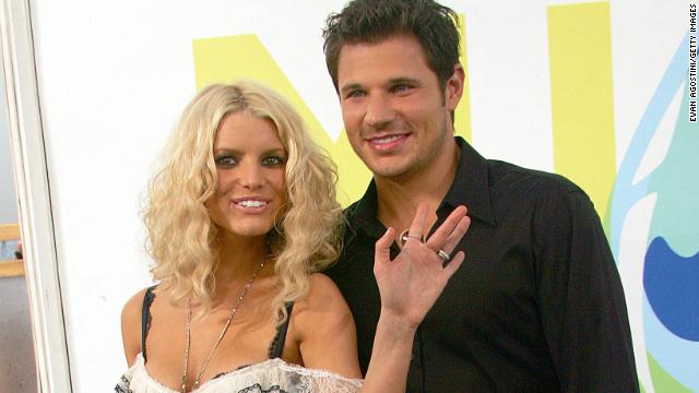 MTV "Newlyweds" Jessica Simpson and Nick Lachey split in 2005 after their three-year marriage.