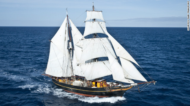 The 19th century "Golden Age of Sail" could be experiencing a revival. Modern-day cargo ship, Tres Hombres (pictured), is relying solely on wind power for its eight-month voyage to the Caribbean. 