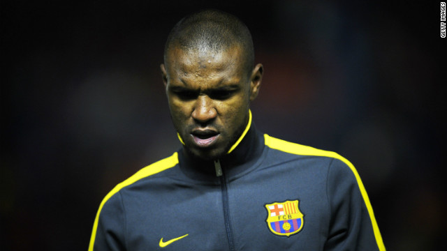 French defender Eric Abidal moved to Spanish club Barcelona from Lyon in 2007