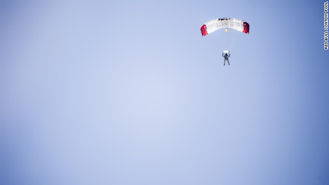 Skydiver breaks speed of sound in historic jump from edge of space ...