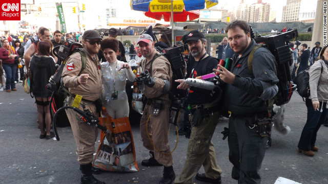 Who ya gonna call? No group of heroes fits in better on the streets of New York City than the Ghostbusters, from the 1984 film of the same name (and shot in New York). Ghostbusters are a popular costume choice, but it's rare to find the evil Gozer the Gozerian with them.