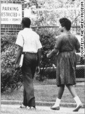 August 30, 1961: Thomas Welch and Madelyn Nix are the first African-Americans to attend Atlanta's Brown High School.