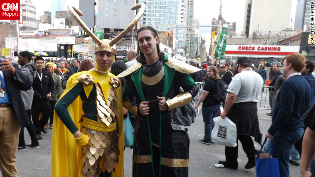 The annual New York Comic Con gets bigger each year. More than 100,000 fans of comic books, science fiction and fantasy were in attendance this past weekend, and it's a great opportunity for photographers to catch them in costume as some of their favorite heroes and villains, in a natural setting in New York. Here we have not one but two Lokis -- the villain from the hit movie, "The Avengers" -- no doubt plotting some a new way to take over the city, if not the world.