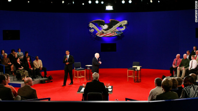 Remember George H.W. Bush checking his watch? Or Al Gore invading George W. Bush's personal space? The town hall format for presidential debates hasn't always been kind to candidates. Here are a few moments when things didn't go so well.