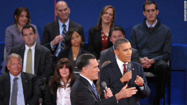 U.S. President Barack Obama and Republican presidential candidate Mitt Romney both speak at the same time.