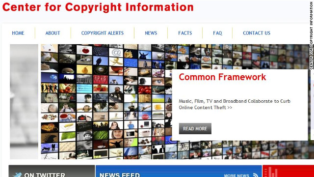 The Center for Copyright Information says a new system will warn users when accounts are used